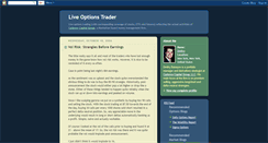 Desktop Screenshot of liveoptionstrader.blogspot.com