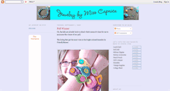 Desktop Screenshot of misscapricejewelry.blogspot.com