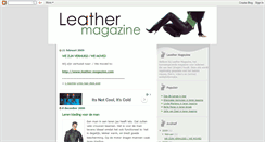 Desktop Screenshot of leathermagazine.blogspot.com