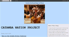 Desktop Screenshot of catawbanationproject.blogspot.com