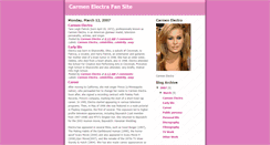 Desktop Screenshot of carmen-electra-diary.blogspot.com