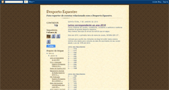 Desktop Screenshot of desportoequestre.blogspot.com