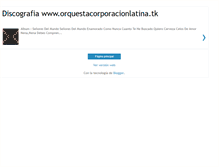Tablet Screenshot of orquestacorporacionlatinadiscografia.blogspot.com