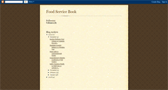 Desktop Screenshot of food-service-book.blogspot.com