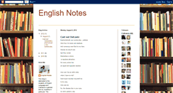 Desktop Screenshot of englishnotesyahiya.blogspot.com