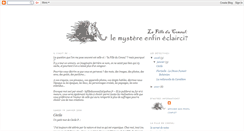 Desktop Screenshot of lafillemysterieuse.blogspot.com