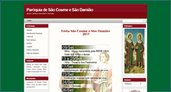 Desktop Screenshot of paroquiasaocosmesaodamiao.blogspot.com
