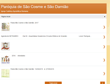 Tablet Screenshot of paroquiasaocosmesaodamiao.blogspot.com