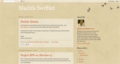 Desktop Screenshot of madifaswiftlet.blogspot.com