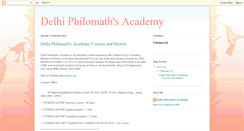 Desktop Screenshot of delhiphilomathsacademy.blogspot.com