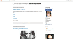Desktop Screenshot of ginnyedwardsdevelopment-news.blogspot.com