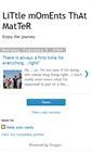 Mobile Screenshot of littlemomentsthatmatter.blogspot.com