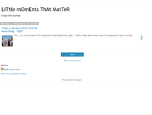 Tablet Screenshot of littlemomentsthatmatter.blogspot.com