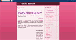 Desktop Screenshot of palabrademujer.blogspot.com