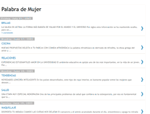 Tablet Screenshot of palabrademujer.blogspot.com