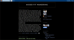 Desktop Screenshot of missedfitwandering.blogspot.com