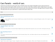 Tablet Screenshot of cars-fanatic.blogspot.com