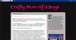 Desktop Screenshot of craftymomof3boys.blogspot.com