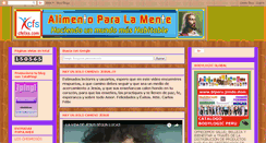 Desktop Screenshot of alimentoparalamente.blogspot.com