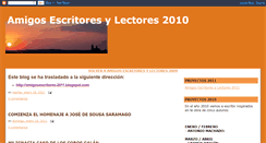 Desktop Screenshot of amigosescritores2010.blogspot.com