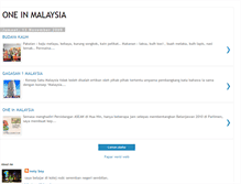 Tablet Screenshot of oneinmalaysia.blogspot.com