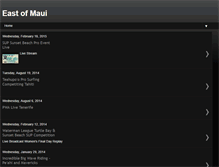 Tablet Screenshot of east-of-maui.blogspot.com