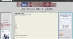 Desktop Screenshot of lecciones-de-espanol.blogspot.com