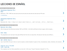 Tablet Screenshot of lecciones-de-espanol.blogspot.com