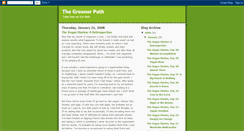 Desktop Screenshot of greenerpath.blogspot.com