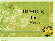 Tablet Screenshot of harvestingforjesus.blogspot.com