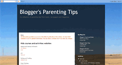 Desktop Screenshot of bloggersparentingtips.blogspot.com
