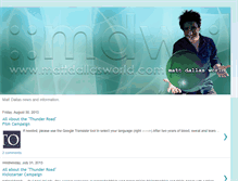 Tablet Screenshot of mattdallasworld.blogspot.com