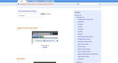 Desktop Screenshot of googlechromeskins.blogspot.com