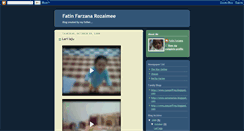 Desktop Screenshot of fatinfarzana.blogspot.com