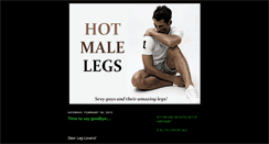 Desktop Screenshot of hotmalelegs.blogspot.com