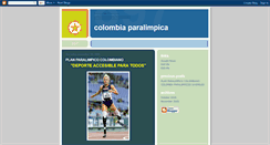 Desktop Screenshot of comiteparalimpicocolombiano.blogspot.com