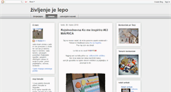 Desktop Screenshot of moje-lepo-zivljenje.blogspot.com