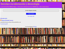Tablet Screenshot of derecho-informacion-deontologia.blogspot.com