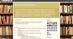 Desktop Screenshot of horsehidetrivia.blogspot.com