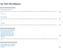 Tablet Screenshot of mytechnewsreport.blogspot.com