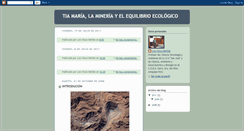 Desktop Screenshot of mineriaycontaminacion.blogspot.com