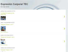 Tablet Screenshot of expresioncorporaltec.blogspot.com
