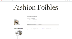 Desktop Screenshot of fashionfoibles.blogspot.com