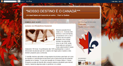 Desktop Screenshot of canadaterradossonhos.blogspot.com