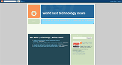 Desktop Screenshot of last-tech-news.blogspot.com