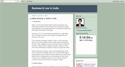 Desktop Screenshot of businesslawinindia.blogspot.com