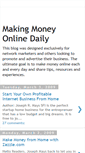 Mobile Screenshot of makingmoneyonlinedaily.blogspot.com