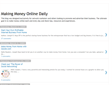 Tablet Screenshot of makingmoneyonlinedaily.blogspot.com