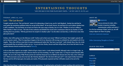 Desktop Screenshot of entertaining-thoughts.blogspot.com