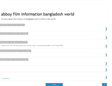 Tablet Screenshot of 1stfilmbangladeshworld.blogspot.com